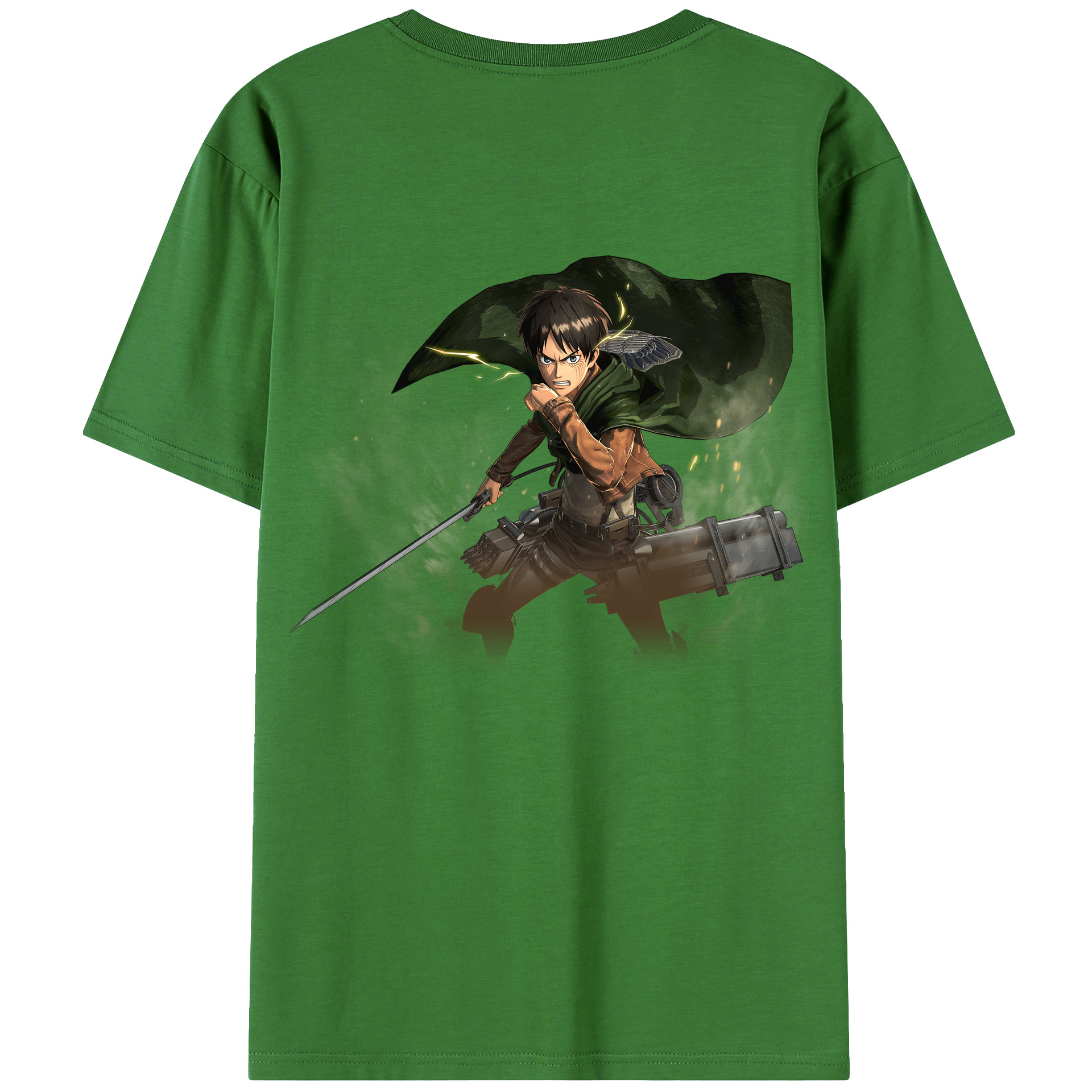 （画像用） 進撃の巨人 エレン･イェーガー Attack on Titan Eren Jäger レディース半袖Tシャツ(バックプリント)